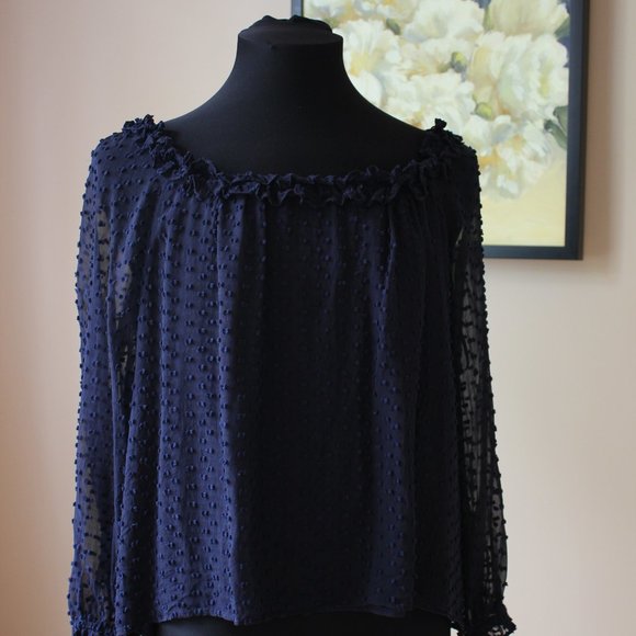 J.Crew Ruffle Penny Top in Clip Dot - Picture 4 of 6